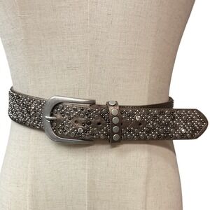 ECHT Women's Studded Leather Western Fashion Accessory Trendy Style Belt One Sz